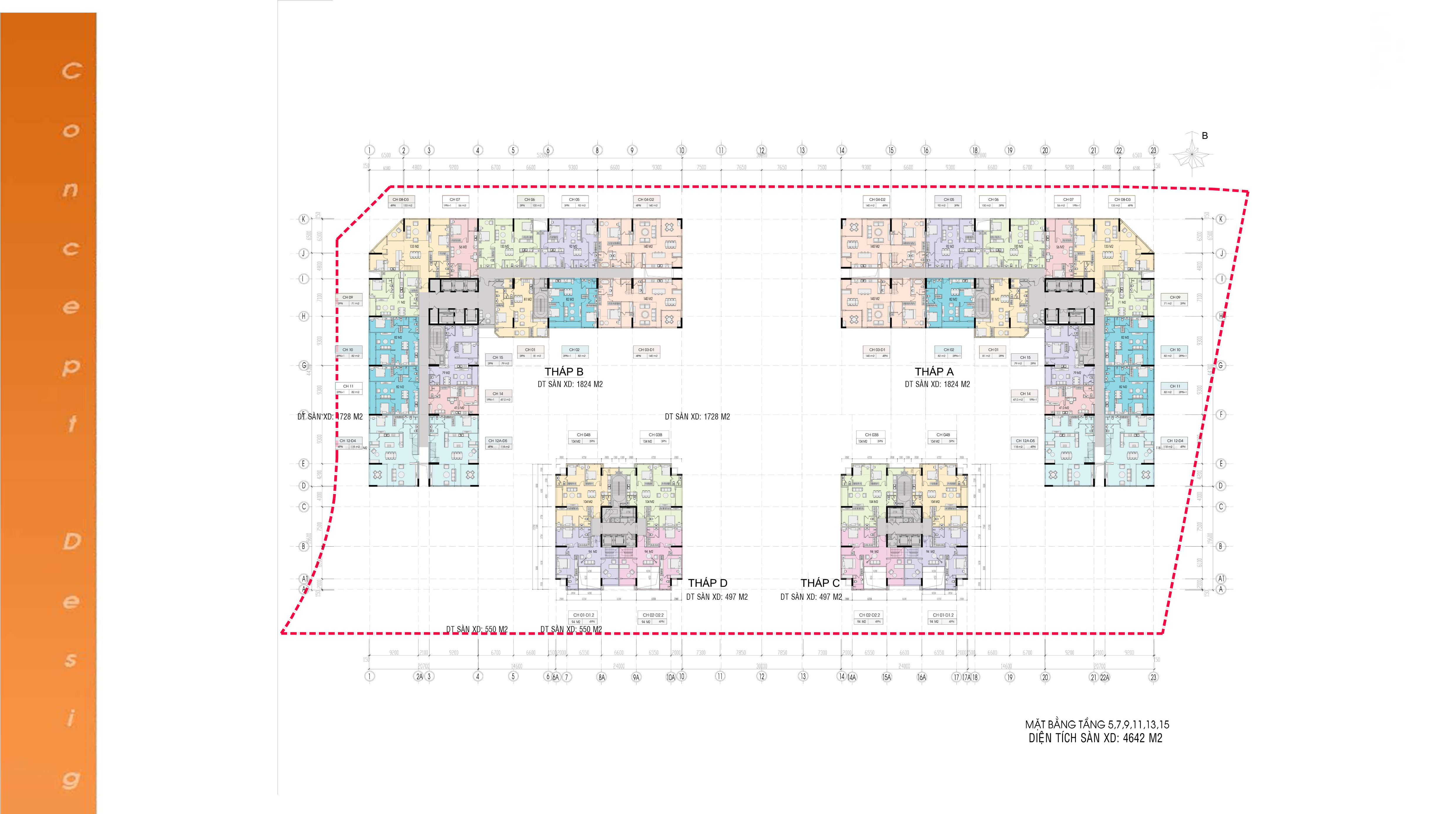Mặt Bằng Platinum Long Biên